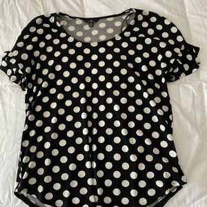 jules and leopold polka dot shirt